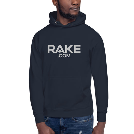 UNISEX RAKE.COM HOODIE - DARK BLUE